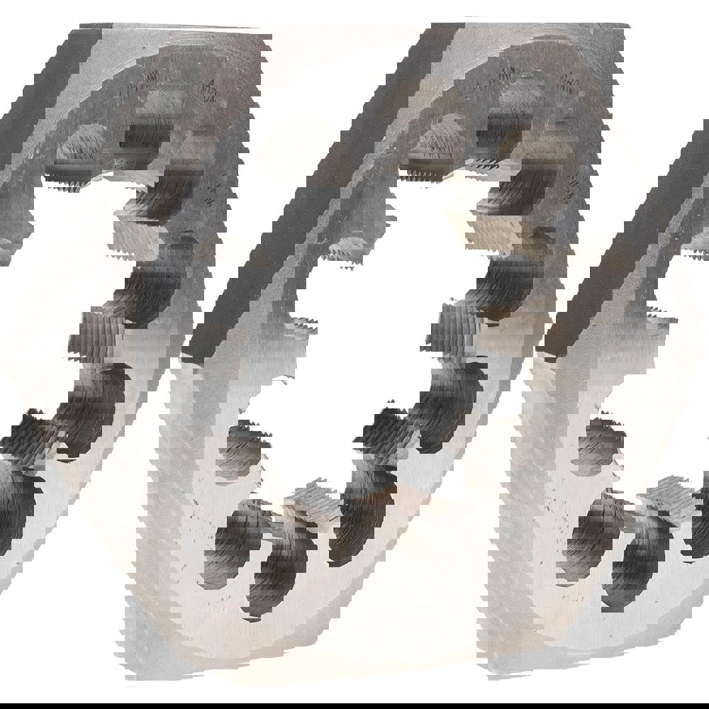 Hex Rethreading Die: 2-5/8-12, Right Hand, Carbon Steel