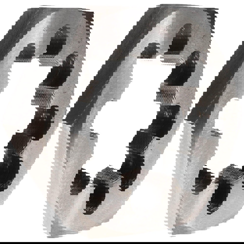 Hex Rethreading Die: 3-5/8-12, Right Hand, 6