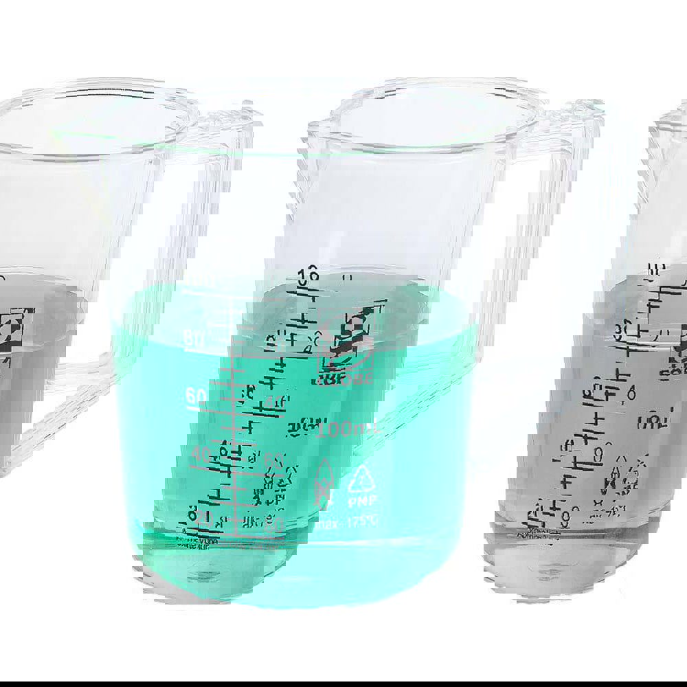 Beakers & Pipettes; Beaker Type: Pitcher ; Volume Capacity: 100.0ml ; Material: Polymethylpentene ; Maximum Temperature: 392F ; Labware Transparency: Translucent ; Graduations: Yes