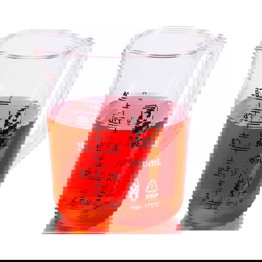 Beakers & Pipettes; Beaker Type: Pitcher ; Volume Capacity: 250.0ml ; Material: Polymethylpentene ; Maximum Temperature: 392F ; Labware Transparency: Translucent ; Graduations: Yes