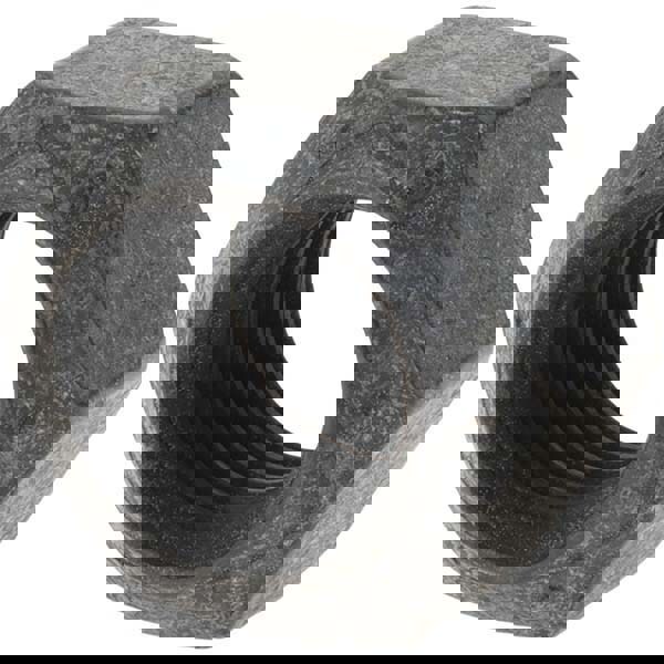 Hex Lock Nut: Distorted Thread, 7/8-9, Grade L9 Steel, Uncoated with Wax