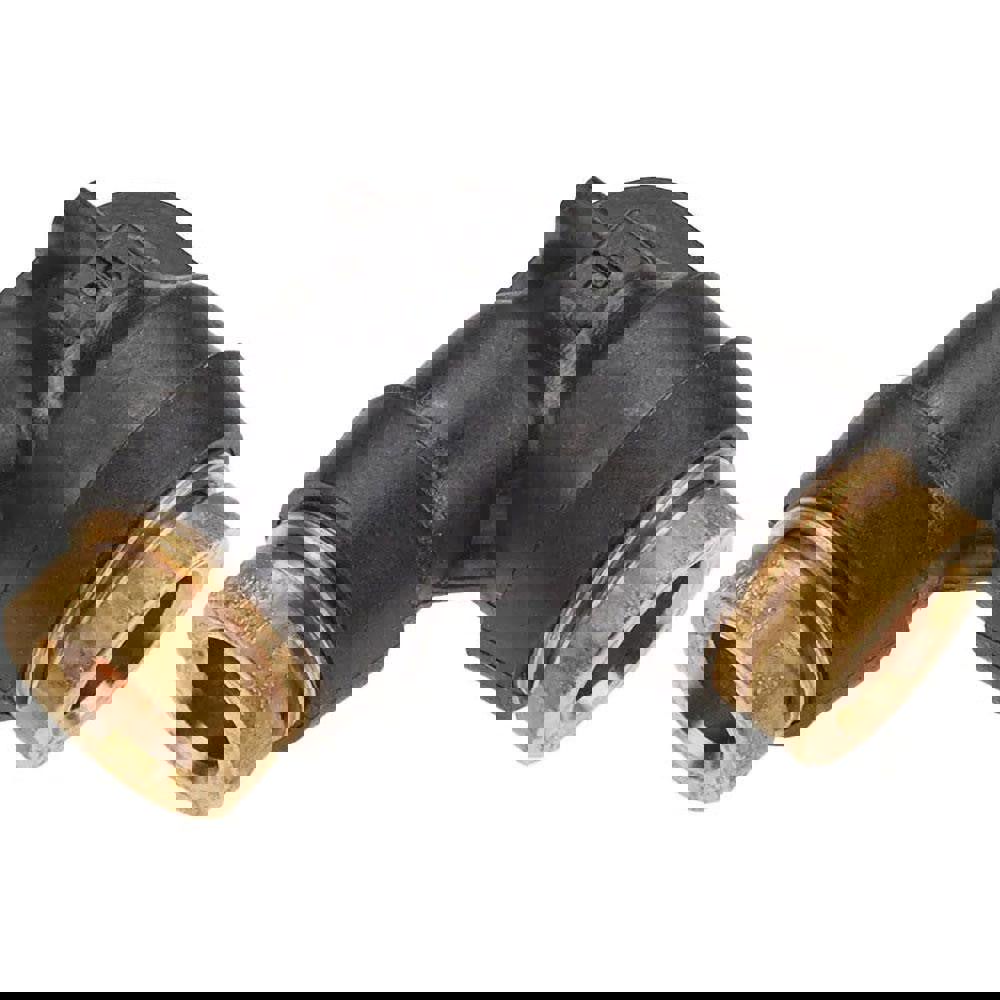 Push-to-Connect Push-to-Connect x Push-to-Connect Fitting: 90 Deg Union Elbow, 1/4