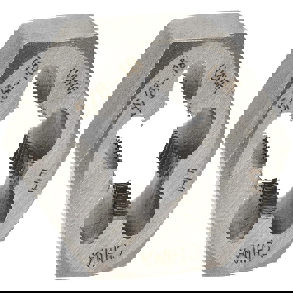 Hex Rethreading Die: 5/8-18, Left Hand, Carbon Steel