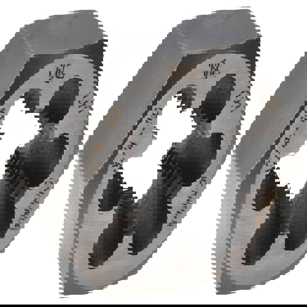 Hex Rethreading Die: 3/4-10, Left Hand, Carbon Steel