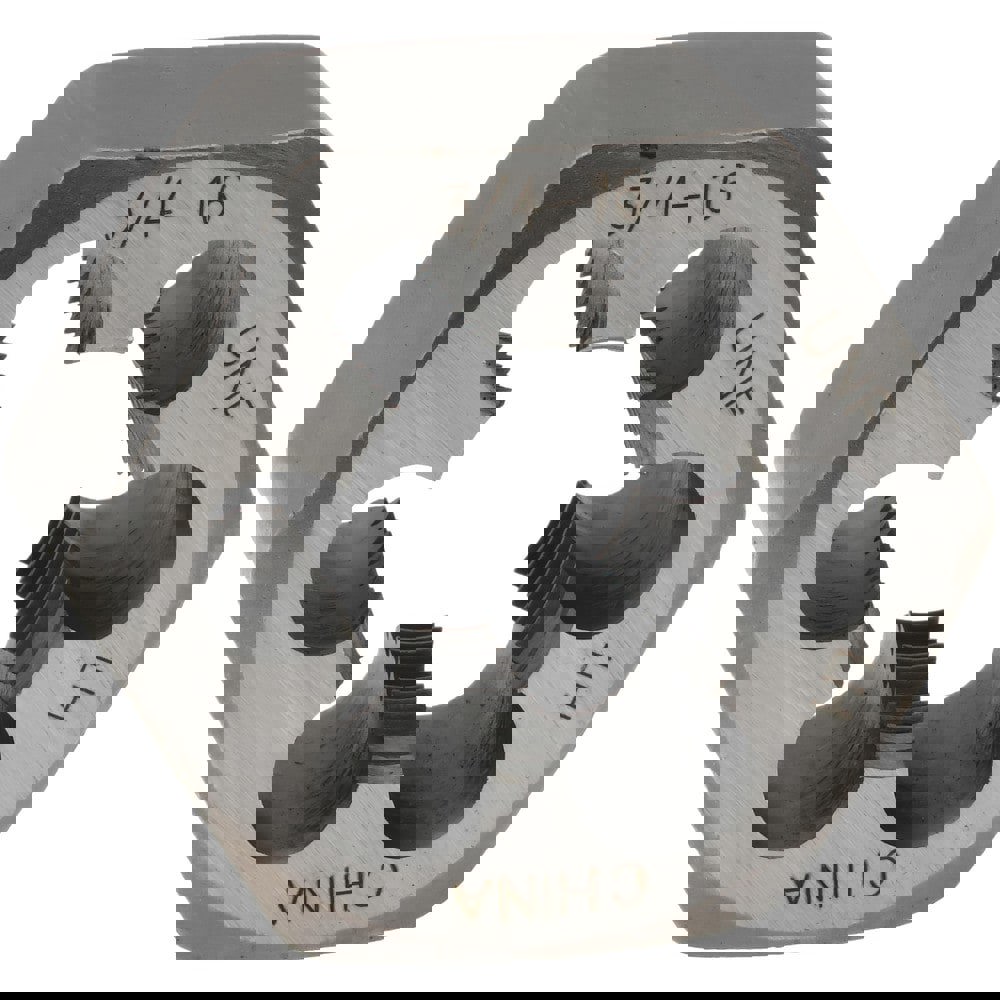 Hex Rethreading Die: 3/4-16, Left Hand, Carbon Steel