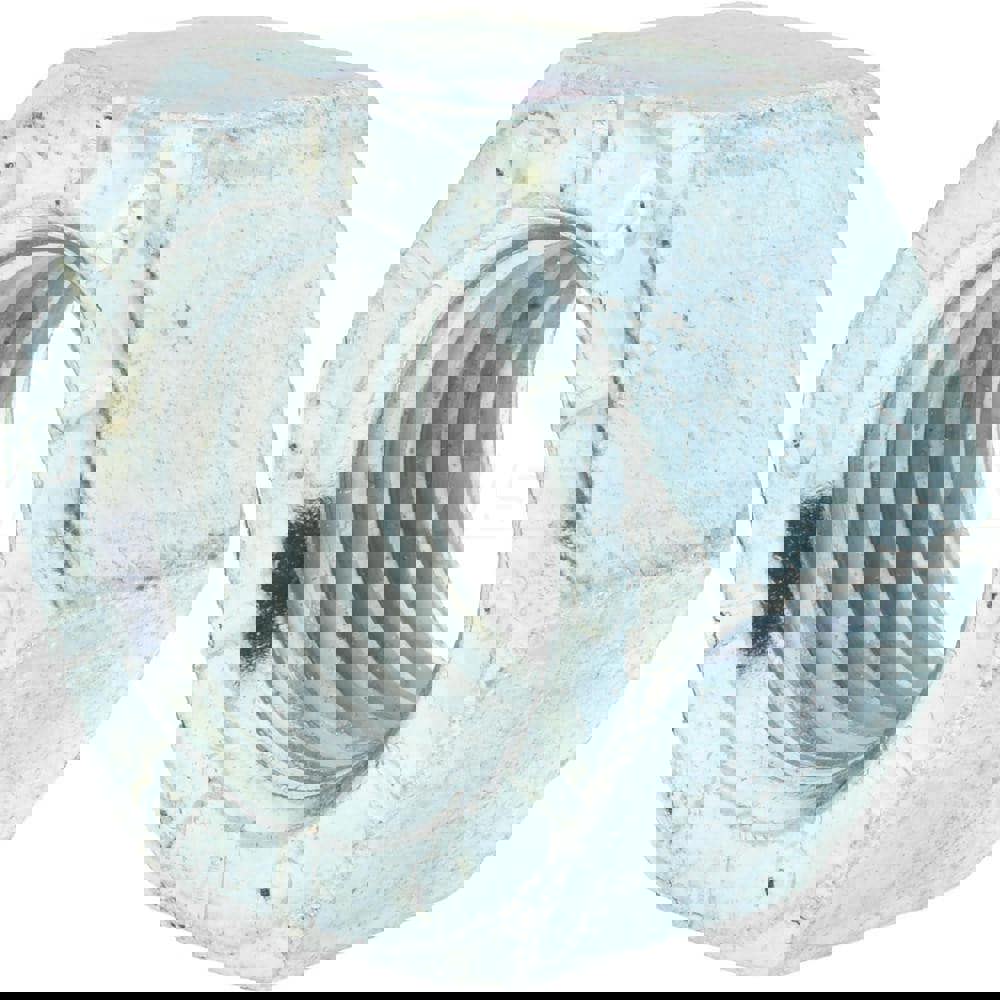 Hex Nut: 7/8-9, Grade 9 Steel, Zinc-Plated Clear Chromate