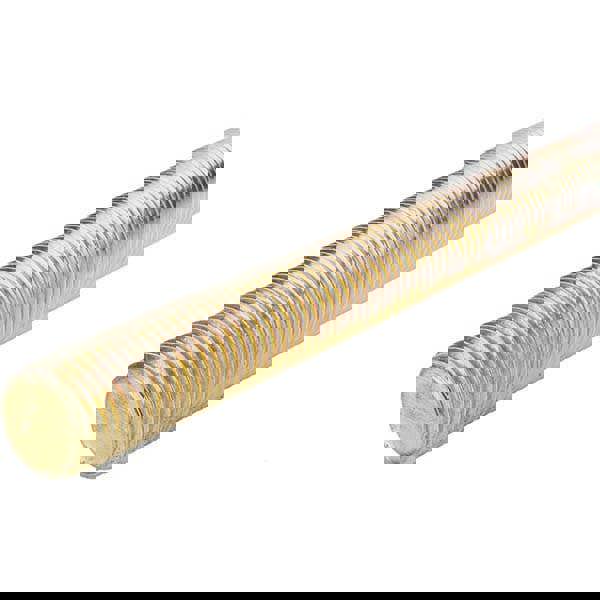 Threaded Rod: 1-1/8-7, 6' Long, Low Carbon Steel