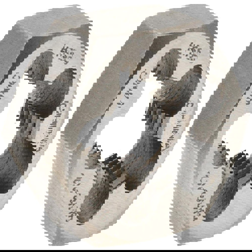 Hex Rethreading Die: 9/16-12, Right Hand, High-Speed Steel