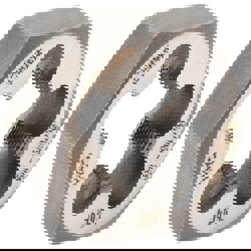 Hex Rethreading Die: 9/16-18, Right Hand, High-Speed Steel