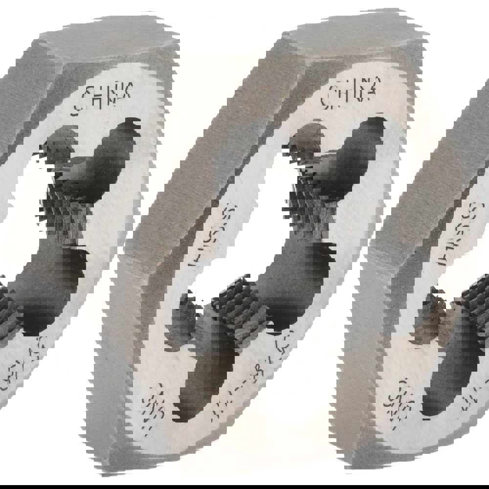 Hex Rethreading Die: 5/8-11, Right Hand, High-Speed Steel