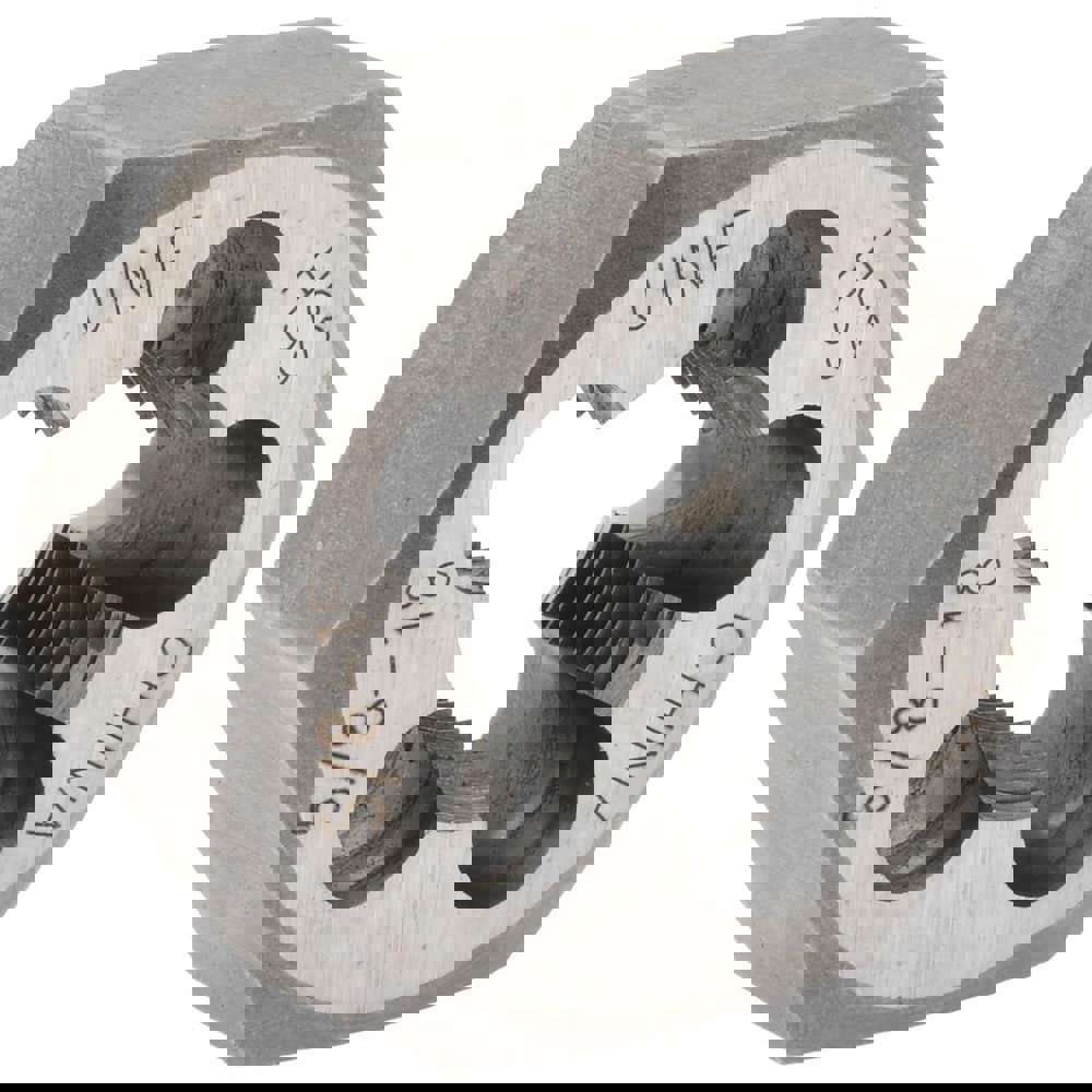 Hex Rethreading Die: 5/8-18, Right Hand, High-Speed Steel