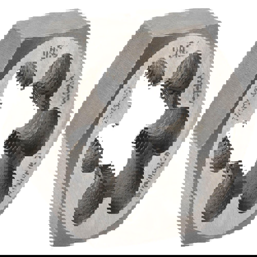 Hex Rethreading Die: 7/8-9, Right Hand, High-Speed Steel