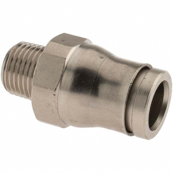 Push-To-Connect Tube to Male & Tube to Male BSPT Tube Fitting: 1/8