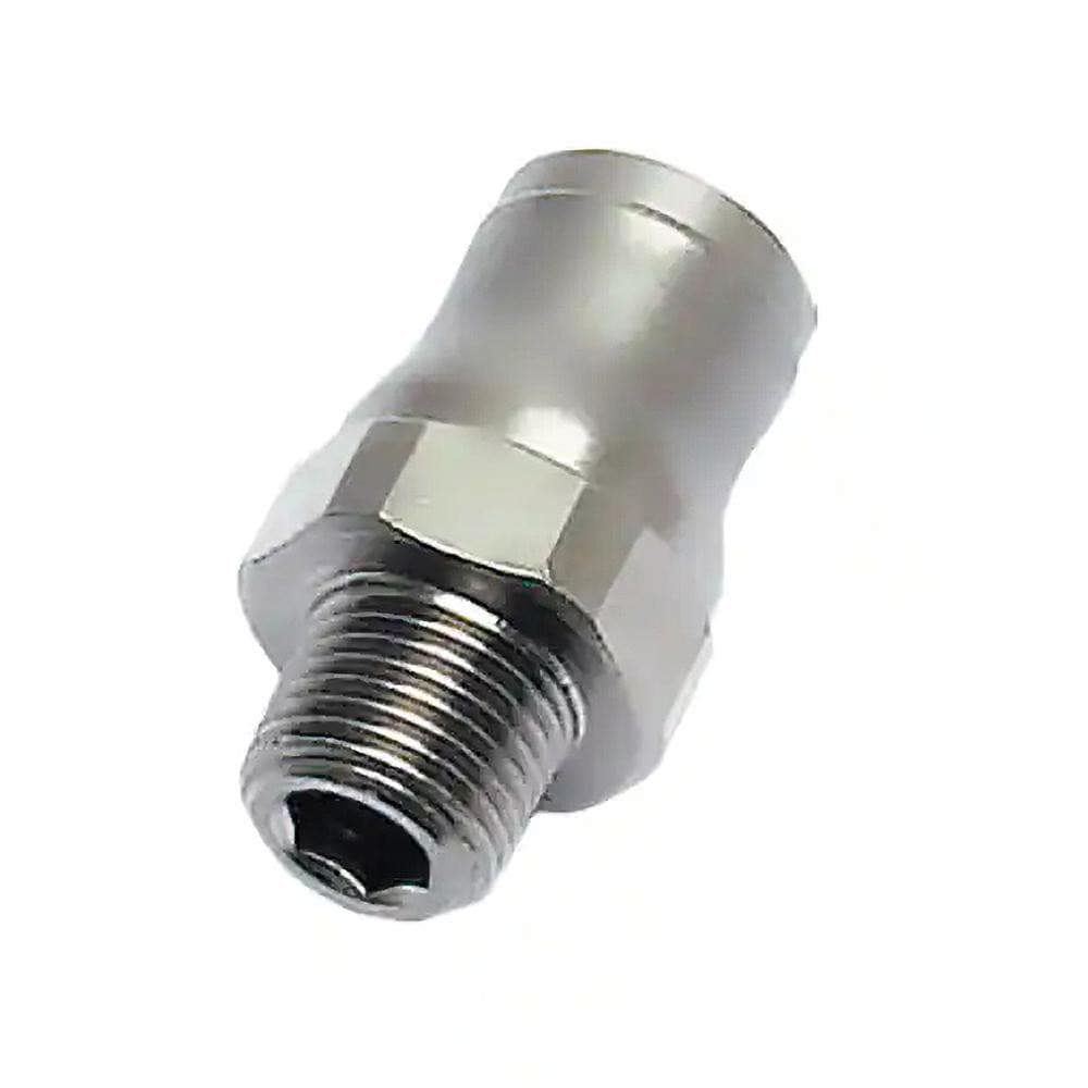 Push-To-Connect Tube to Male & Tube to Male BSPT Tube Fitting: Male Connector, 1/4