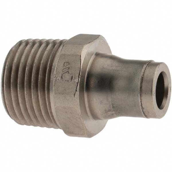 Push-To-Connect Tube to Male & Tube to Male NPT Tube Fitting: Male Connector, 3/8