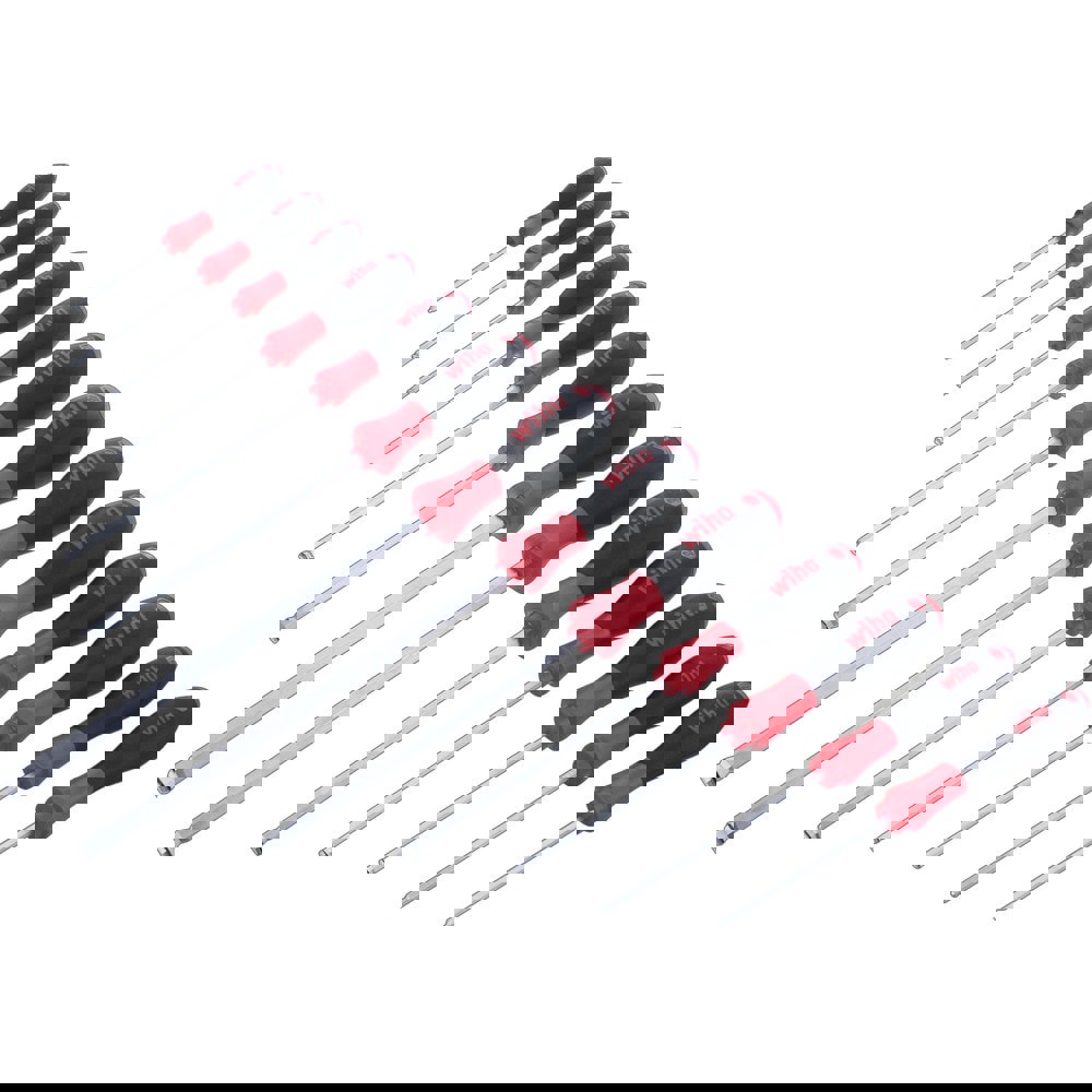 Hex Driver Sets; Ball End: Yes ; Hex Size: 1/16 in; 5/64 in; 3/32 in; 7/64 in; 1/8 in; 9/64 in; 5/32 in; 3/16 in; 7/32 in; 1/4 in; 5/16 in; 3/8 in ; Container Type: Box ; Insulated: No ; Tether Style: Not Tether Capable ; Number Of Pieces: 13