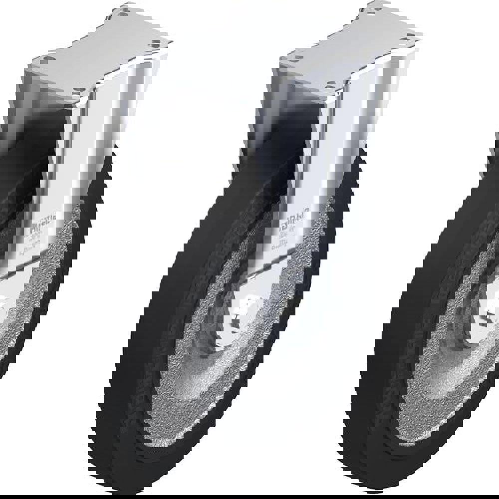 Rigid Top Plate Caster: Solid Rubber, 10