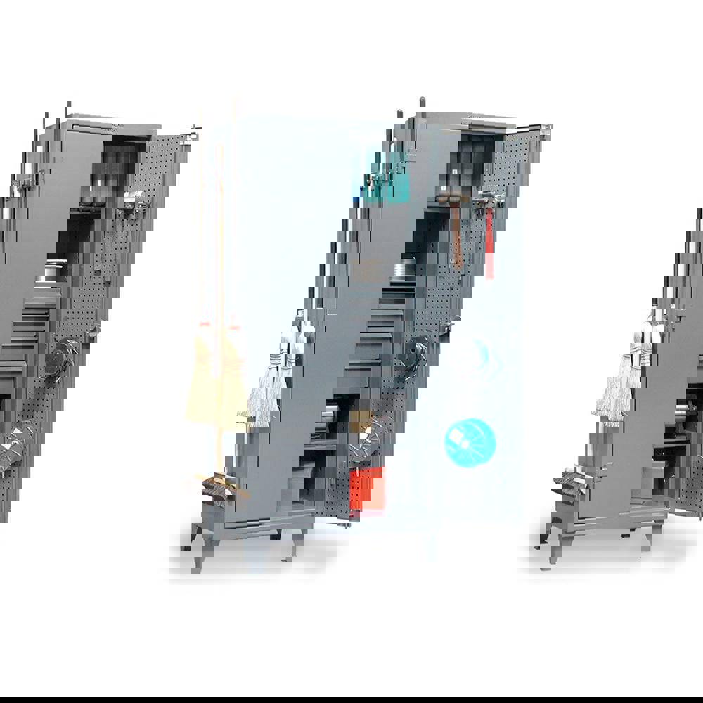 Pegboard Steel Storage Cabinet: 36