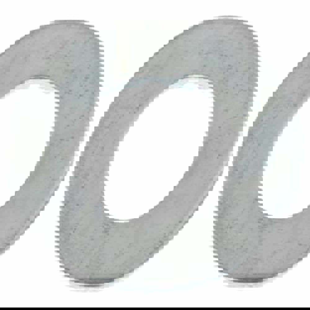 M8 Screw Standard Flat Washer: Steel, Zinc-Plated