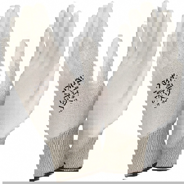 Cut, Puncture & Abrasive-Resistant Gloves: Size L, ANSI Cut A2, ANSI Puncture 2, Polyurethane, Polyethylene