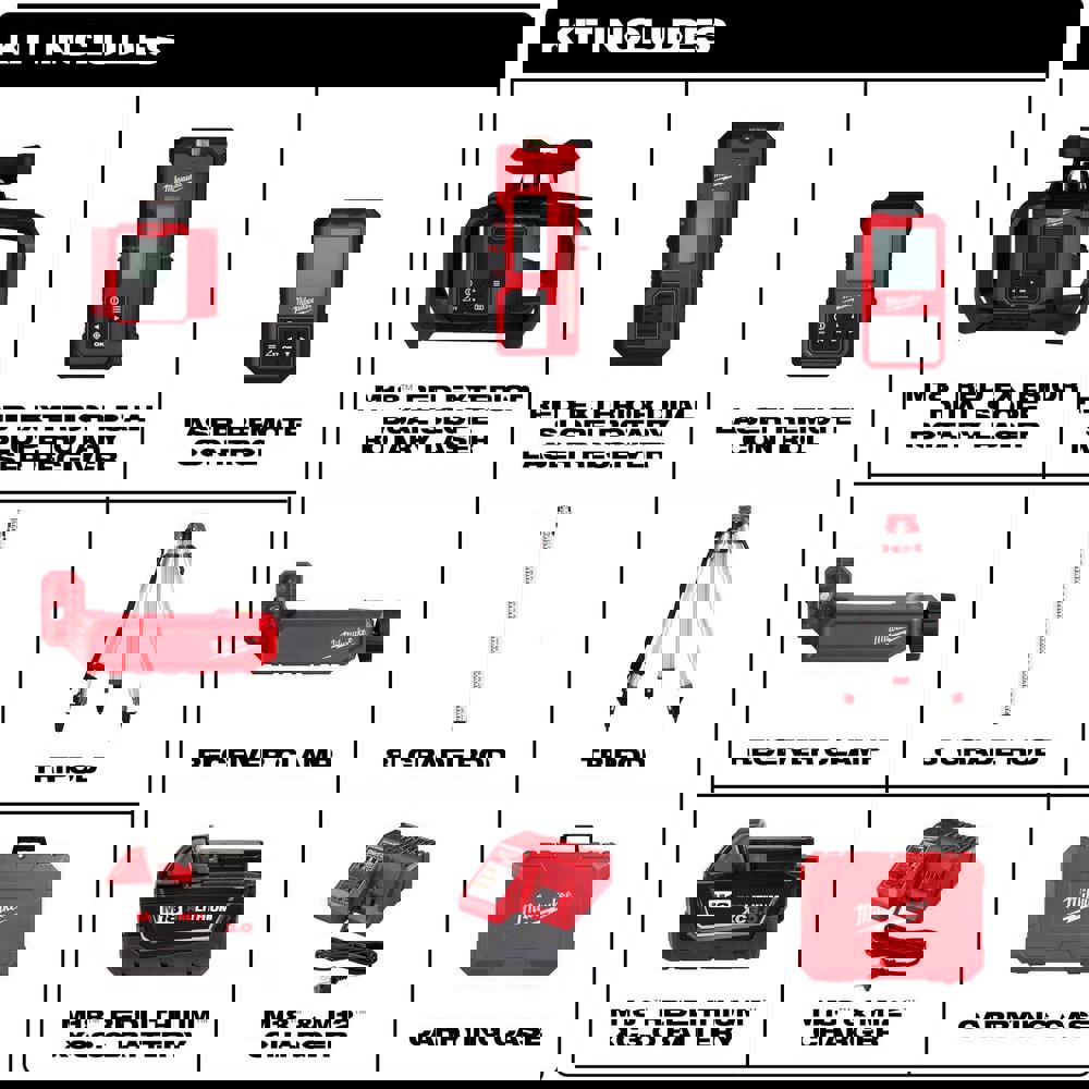 Laser Levels; Level Type: Rotary Laser ; Laser Class: Class II ; Laser Projection Orientation: Horizontal; Vertical ; Plumb Type: Up ; Accuracy: 1/16 in at 100 ft ; Power Source: Battery