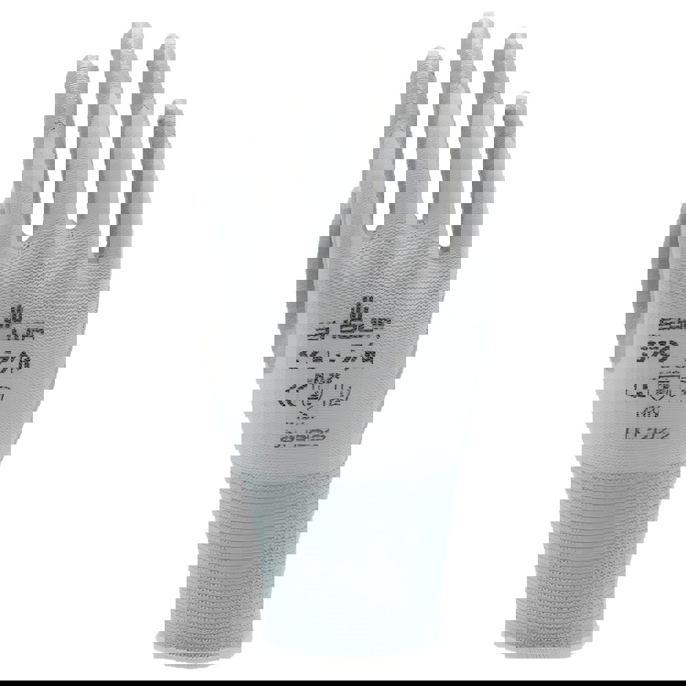 General Purpose Work Gloves: Medium, Nitrile Coated, Nylon Blend