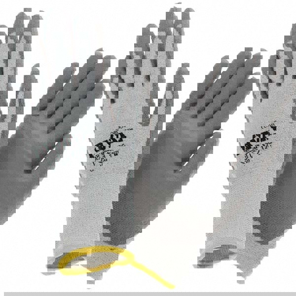 Cut-Resistant Gloves: Size Medium, ANSI Cut A2, ANSI Puncture 2, Polyurethane, Series 3712G