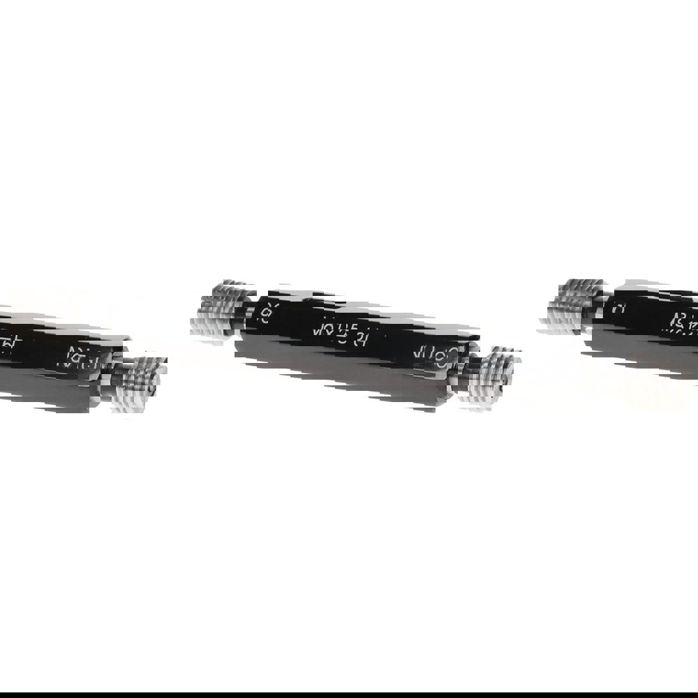 Plug Thread Gage: M8x1.25 Thread, 6H Class, Double End, Go & No Go