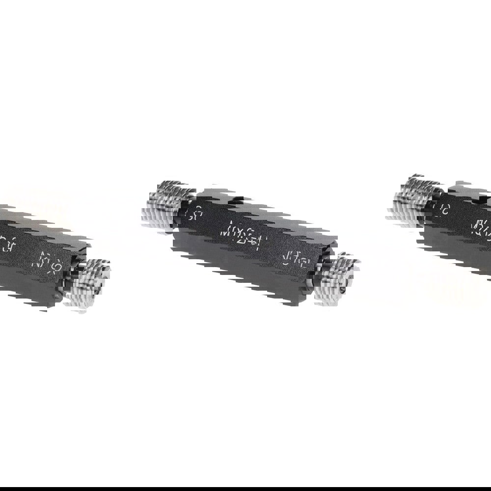 Plug Thread Gage: M10x1.25 Thread, 6H Class, Double End, Go & No Go