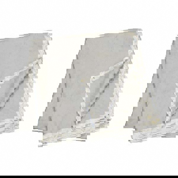 Welding Blankets, Curtains & Rolls; Material: Acrylic; Fiberglass ; Width (Feet): 10.00 ; Material Weight (oz/sq. yd.): 15 ; Color: White ; Grommet: Yes ; Thickness: 0.0350