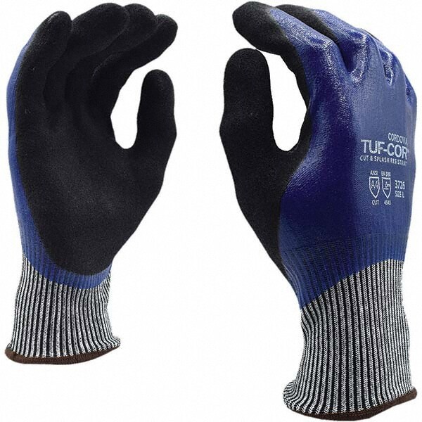 Cut, Puncture & Abrasion-Resistant Gloves: Cordova 3726, Size 2X-Large, ANSI Cut A4, ANSI Puncture 3, Nitrile, HPPE & Glass