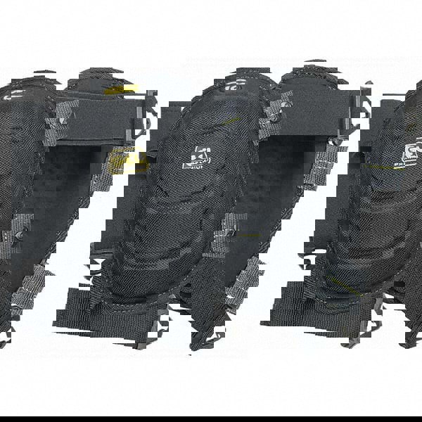 Knee Pad: 2 Strap, Polyester Cap, Buckle Closure, One Size Fits All