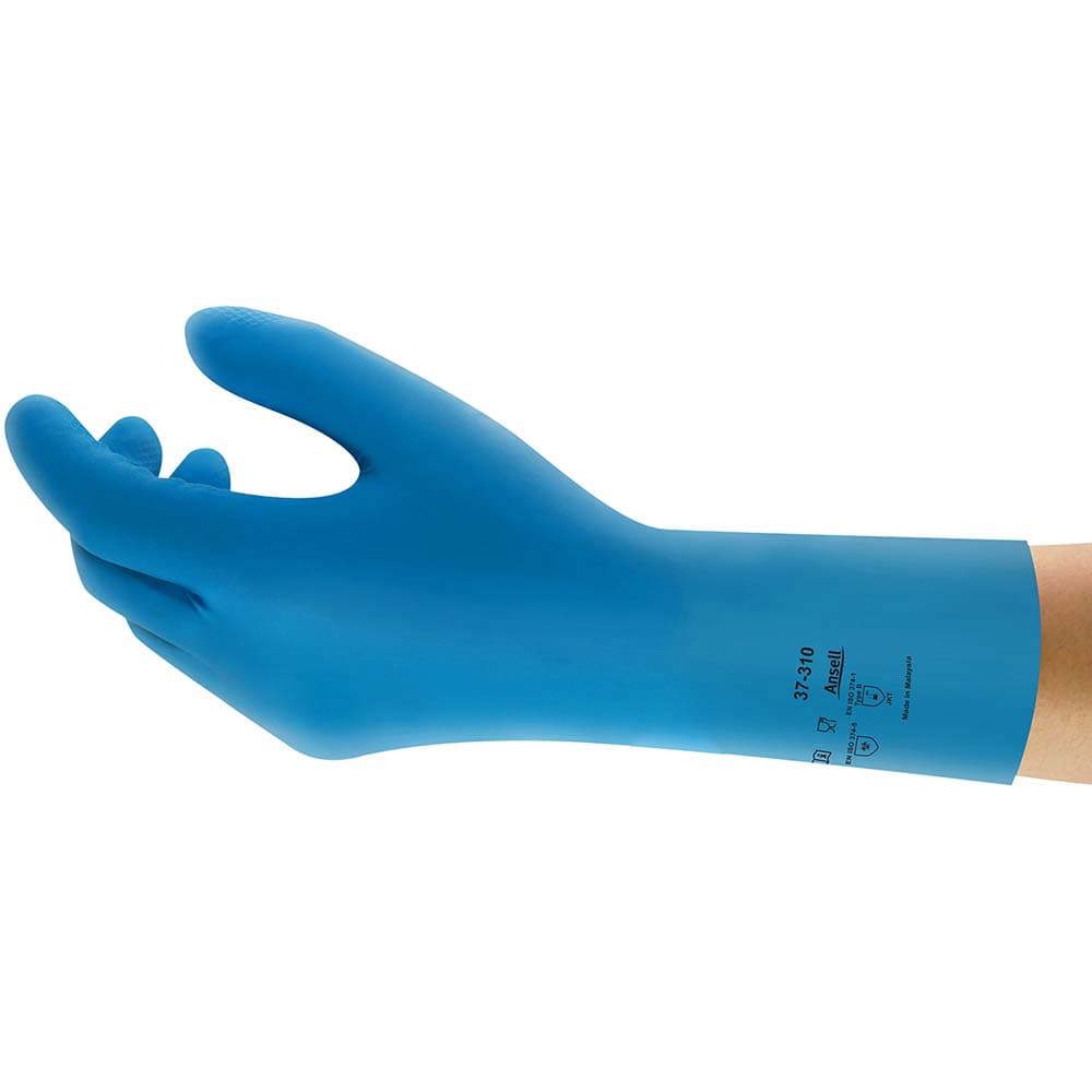 Series 37-310 Chemical Resistant Gloves: 8.00 Thick, Nitrile, Unsupported,