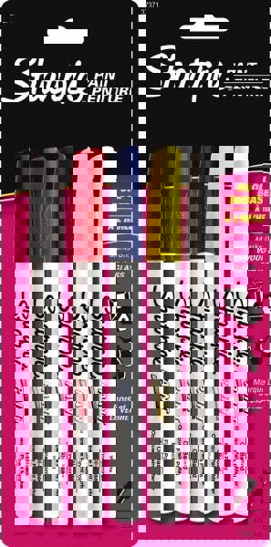 Paint Pen Marker: Assorted Color, Oil-Based, Fine Point