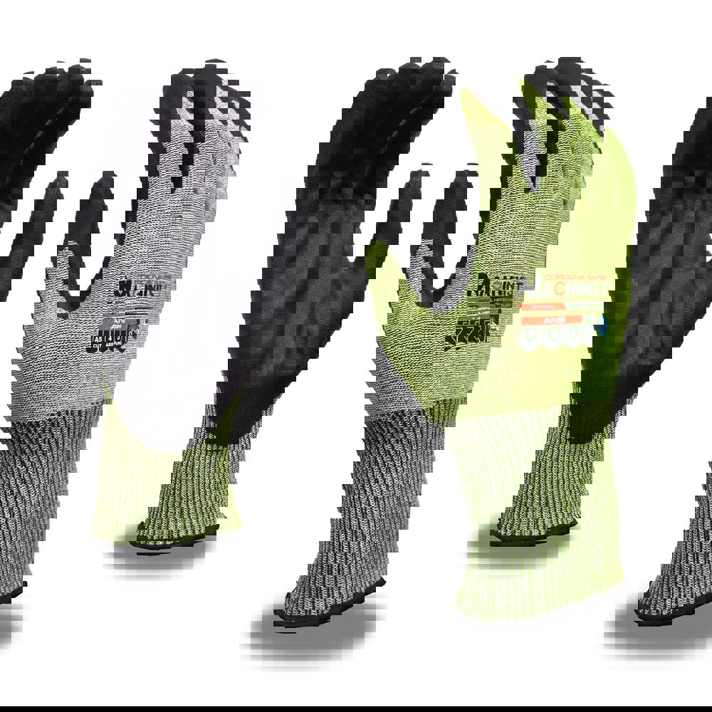 Puncture-Resistant Gloves: Size Medium, ANSI Cut A5, ANSI Puncture 3, Nitrile, HPPG High Performance Polyethylene Graphene