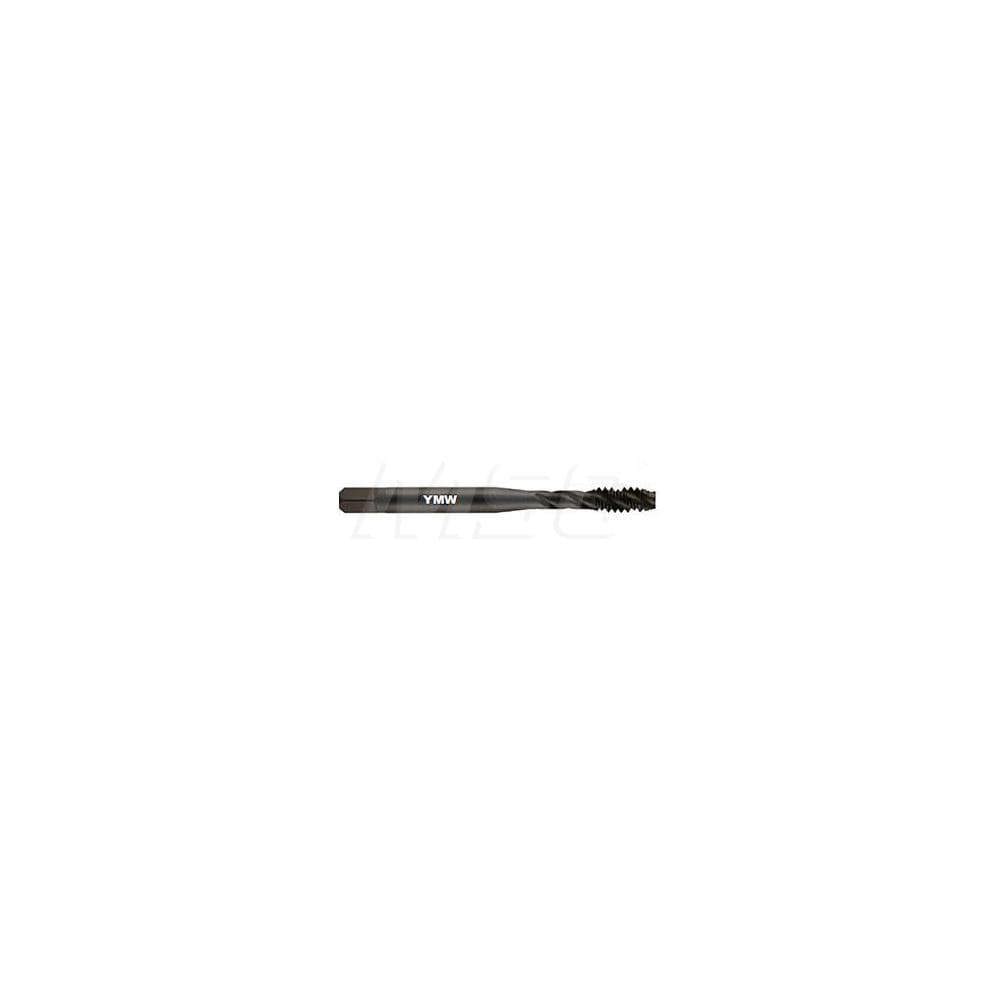 Spiral Flute Tap: M8x1, Metric, 3 Flute, 2-1/2 - 3-1/2, 2B Class of Fit, Vanadium High-Speed Steel, Oxide Finish