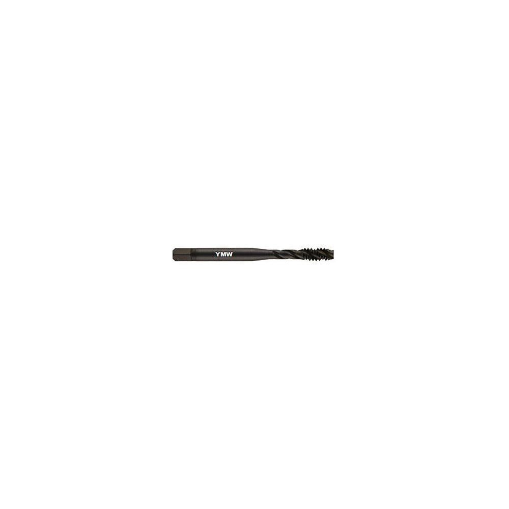 Spiral Flute Tap: M10 x 1.50, Metric, 3 Flute, 2-1/2 - 3-1/2, 2B Class of Fit, Vanadium High-Speed Steel, TiN Finish