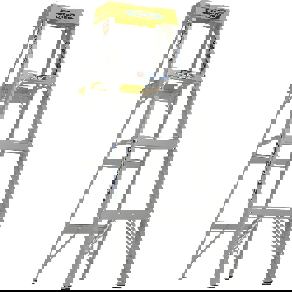 3-Step Aluminum Step Ladder: Type IA, 300 lb Capacity, 4' High