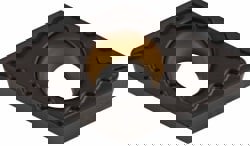 Turning Insert: DCMT3252UF KCP25, Solid Carbide