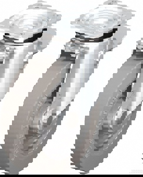 Swivel Top Plate Caster: Solid Rubber, 5