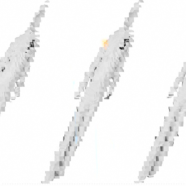 Disposable Coveralls: Size Large, SMS, Zipper Closure