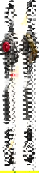 Manual Lever with Overload Protection Hoist: 2,200 lb Working Load Limit, 15' Max Lift