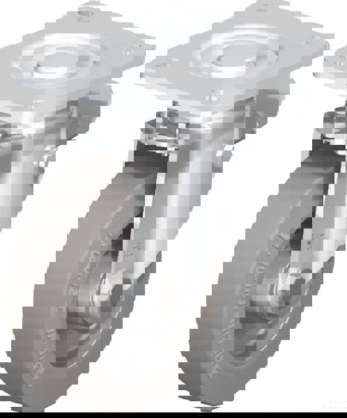 Swivel Top Plate Caster: Solid Rubber, 5