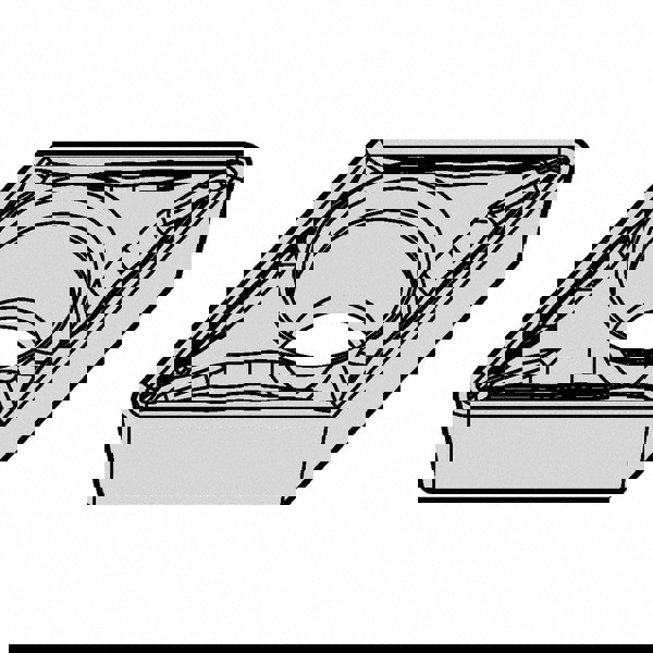 Turning Insert: DPMT2152FP KCU25, Solid Carbide