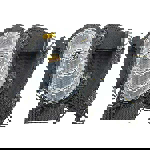 Knee Pad: 2 Strap, Rubber Cap, Buckle Closure, Universal