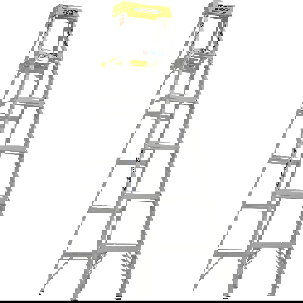 5-Step Aluminum Step Ladder: Type IA, 300 lb Capacity, 6' High