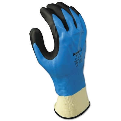 General Purpose Work Gloves: X-Large, Nitrile Coated, Nylon