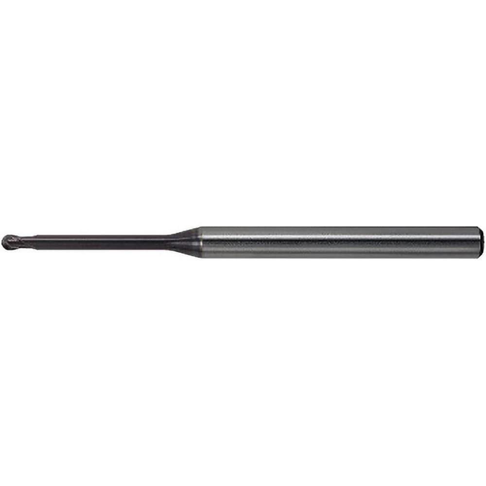 Ball End Mills; Mill Diameter (Decimal Inch): 0.0157 ; Mill Diameter (mm): 0.40 ; Number Of Flutes: 2 ; End Mill Material: Solid Carbide ; Length of Cut (Decimal Inch): 0.0126 ; Length of Cut (mm): 0.32