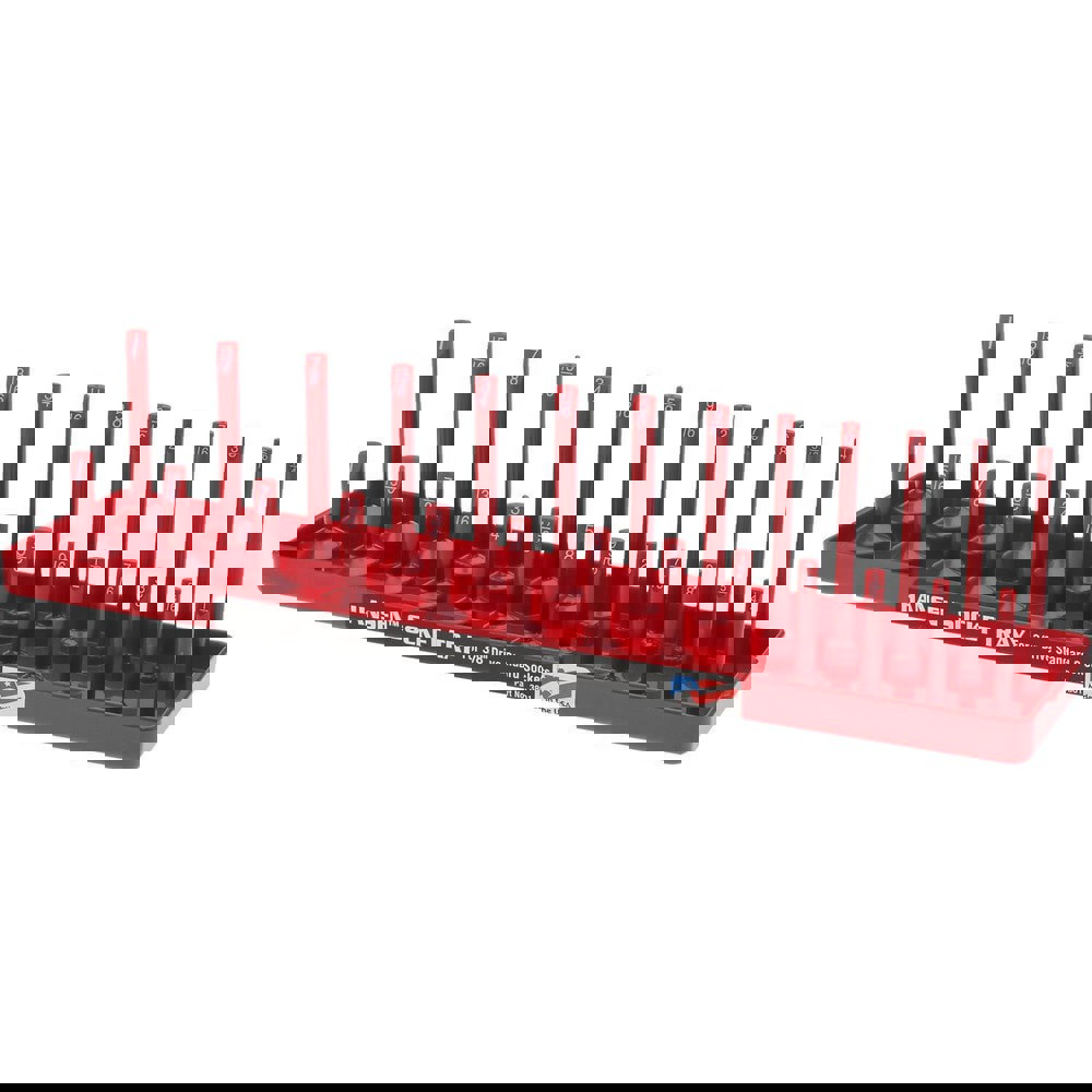 26 Piece Capacity Deep & Shallow Inch Socket Tray