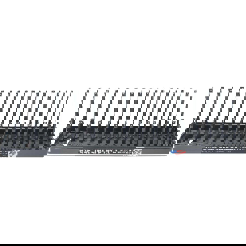 30 Piece Capacity Deep & Shallow Metric Socket Tray